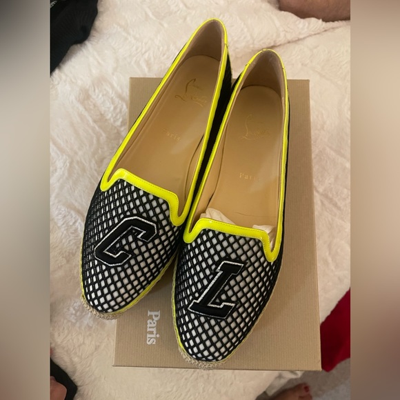 GORGEOUS Louboutin Ivy Espapop Flat Neo resile/patent - AUTHENTIC - Never used - Picture 2 of 4